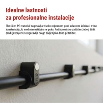 Kabelska objemka 6 mm, črna, 50 kos