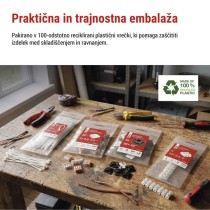 Kabelska objemka 6 mm, črna, 50 kos