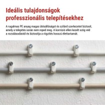 Kör alakú kábelbilincs 6 mm, fehér, 50 szt