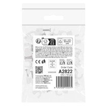 Kör alakú kábelbilincs 6 mm, fehér, 50 szt
