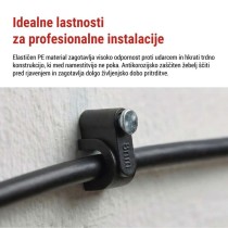 Kabelska objemka 8 mm, črna, 50 kos