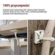Samoprzylepna podstawka 20×20, biała, 25 szt