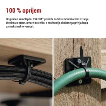 Samolepilna podlaga 30×30, črna, 25 kos