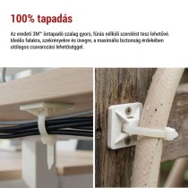 Öntapadó talp 3M 30×30, fehér, 25 szt