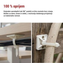 Samolepilna podlaga 30×30, bela, 25 kos