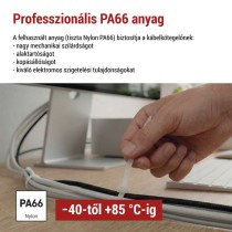 Kábelkötöző 200×3,5, fehér, 100 szt