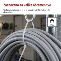 Vezica za kable 200×3,5, bela, 100 kos