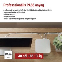 Kábelkötöző 300×3,5, fehér, 100 szt