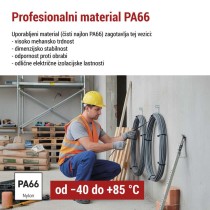 Vezica za kable 200×4,8, črna, 100 kos