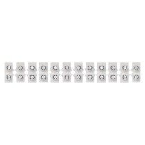 Vrstna sponka 12×16mm bela 10 kos