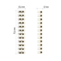 Sorkapocs 2,5–4mm2, fehér, 10 szt