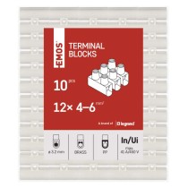Sorkapocs 4–6mm2, fehér, 10 szt