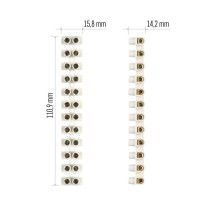Sorkapocs 4–6mm2, fehér, 10 szt