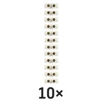 Sorkapocs 6–10 mm2, fehér, 10 szt