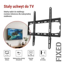 Stały uchwyt TV ścienny 26-60" (65–152 cm)