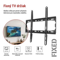 Pevný nástenný TV držiak 26-60" (65–152 cm)