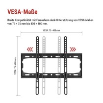 Feste TV-Wandhalterung 26-60" (65–152 cm)
