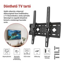 Dönthető TV falitartó 26–65" (65–165 cm)