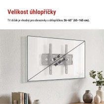 Naklápěcí nástěnný TV držák 26–65" (65–165 cm)