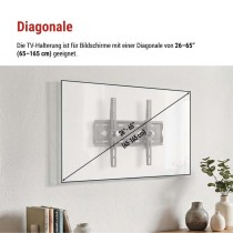 Neigbare TV-Wandhalterung 26–65" (65–165 cm)