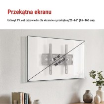Uchwyt TV uchylny ścienny 26–65" (65–165 cm)