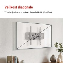 Nagibni stenski TV nosilec 26–65" (65–165 cm)