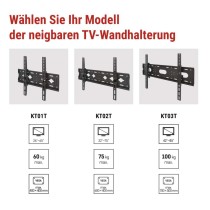 Neigbare TV-Wandhalterung 26–65" (65–165 cm)