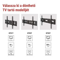 Dönthető TV falitartó 26–65" (65–165 cm)