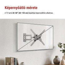 Konzolos TV falitartó 26–60" (65–152 cm)