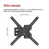 Konzolos TV falitartó 26–60" (65–152 cm)