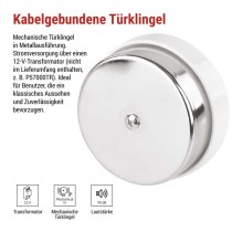 Draht-Türklingel P57104