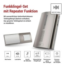 Drahtlose Türklingel P5763N für 3× AA, Signalerweiterung