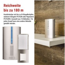 Zusatzklingel zu P5760N, P5763N (Signalerweiterung), für 3× AA