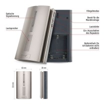 Zusatzklingel zu P5760N, P5763N (Signalerweiterung), für 3× AA