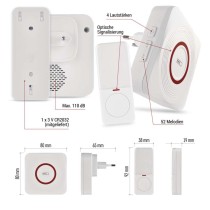 GoSmart Drahtlose Türklingel P5735WS mit WiFi