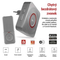 GoSmart Domovní bezdrátový zvonek P5735SS do zásuvky s WiFi