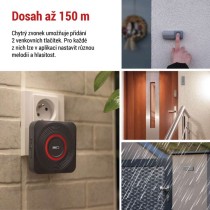 GoSmart Domovní bezdrátový zvonek P5735SS do zásuvky s WiFi