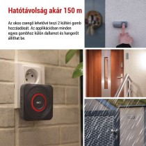 GoSmart Vezeték nélküli csengő P5735SS wifivel