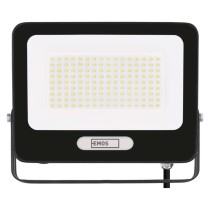 LED reflektor GLARO 100W, černý, IP65, 10000 lm, neutrální bílá