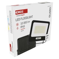 LED reflektor GLARO 100W, černý, IP65, 10000 lm, neutrální bílá