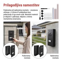 Komplet domačega video domofona GoSmart IP-880A 2WIRE z WiFi