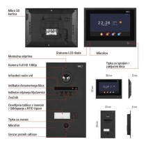 Komplet domačega video domofona GoSmart IP-880A 2WIRE z WiFi