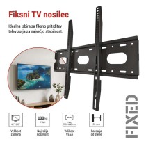 Fiksni stenski TV nosilec 42–100" (107–254 cm)