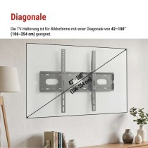 Feste TV-Wandhalterung 42–100" (107–254 cm)