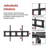 Pevný nástenný TV držiak 50–120" (127–305 cm)