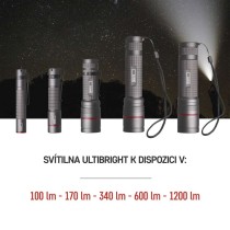 CREE LED kovová svítilna Ultibright 70, 340lm, 3xAAA