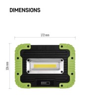 EMOS Akkumulátoros COB LED szerelő lámpa 10W 1000lm