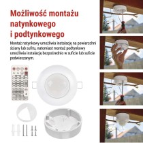 Czujnik ruchu PIR DALI IP54 biały