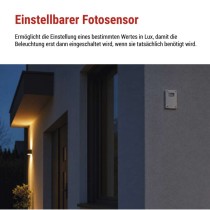 Dämmerungssensor 1800W IP65 weiss