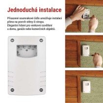 Soumrakové čidlo 1800W IP65 bílé